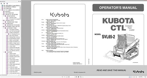 User manual Kubota SVL65